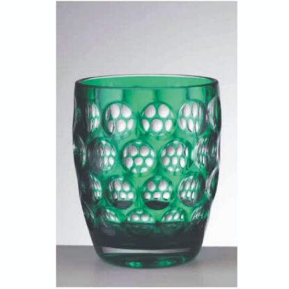 Imagen de Vaso bajo LENTE verde/blanco
