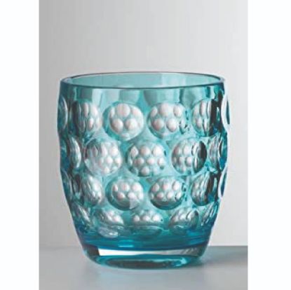 Imagen de Vaso bajo LENTE Turq/blanco