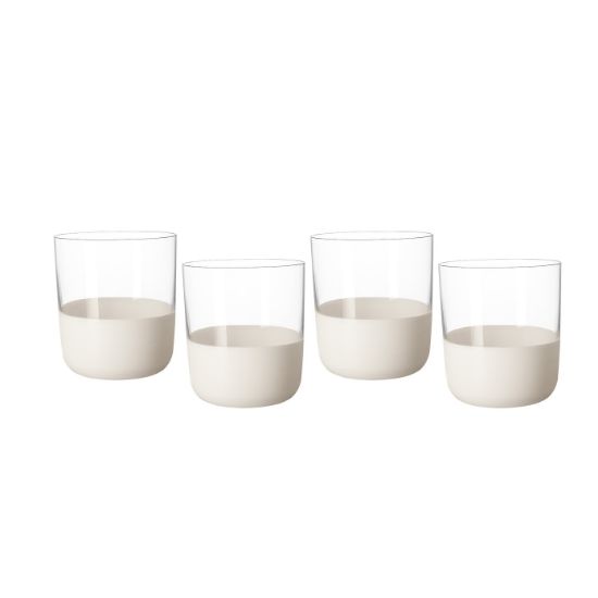 Imagen de Manufacture Rock Blanc vaso whisky set de 4