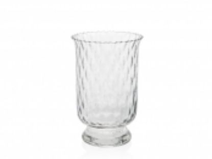 Imagen de HURRICANE candle holder  26.5 cm clear optic shape