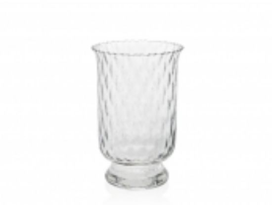 Imagen de HURRICANE candle holder  26.5 cm clear optic shape