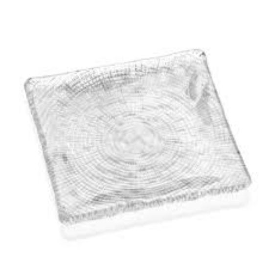 Imagen de Plato Diamante transparente 20 x 20