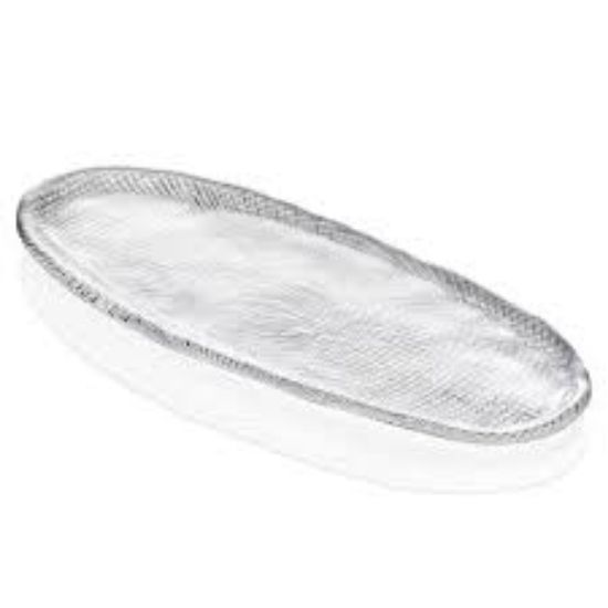 Imagen de DIAMANTE OVAL TRAY 43 X16 CLEAR