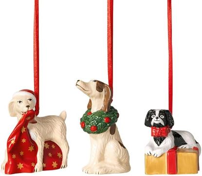 Imagen de Nostalgic Ornament Adornos perros 3 pz