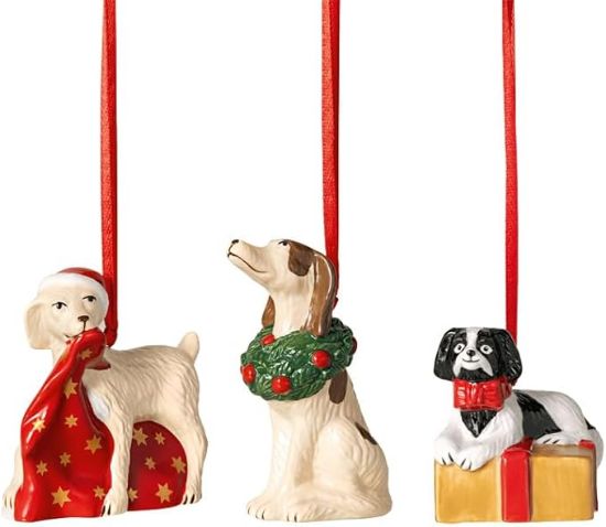 Imagen de Nostalgic Ornament Adornos perros 3 pz