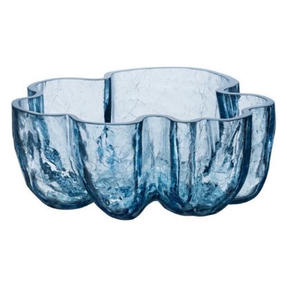 Imagen de crackle circular bowl blue