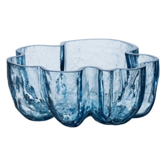 Imagen de crackle circular bowl blue