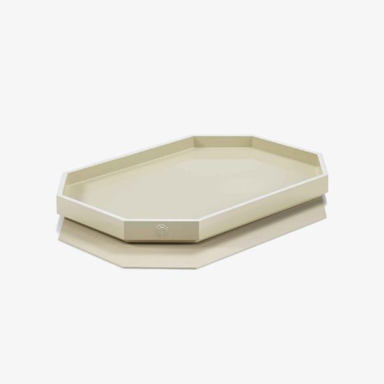 Imagen de Plateau laque MM Ivoire