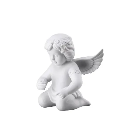 Imagen de Angel mediano con corna de flores
