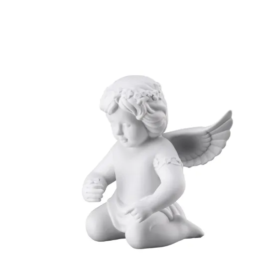 Imagen de Angel mediano con corna de flores