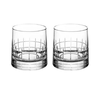 Imagen de 2 VASOS DE WHISKY DOBLE GRAPHIK CR