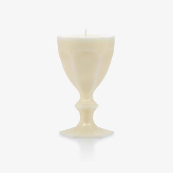 Imagen de harc Bougie verre 20cm ivory