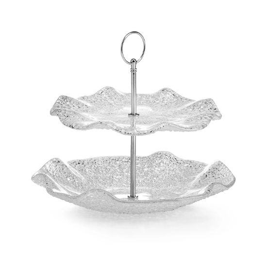 Imagen de special 2 tier transparent pedestal 24.5cm