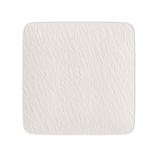 Imagen de Manuf Rock Blanc fuente de servir cuadrada gourmet