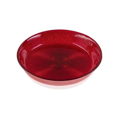 Imagen de NOEL FRUIT BOWL CM 32 RED GLITTER DECORATION