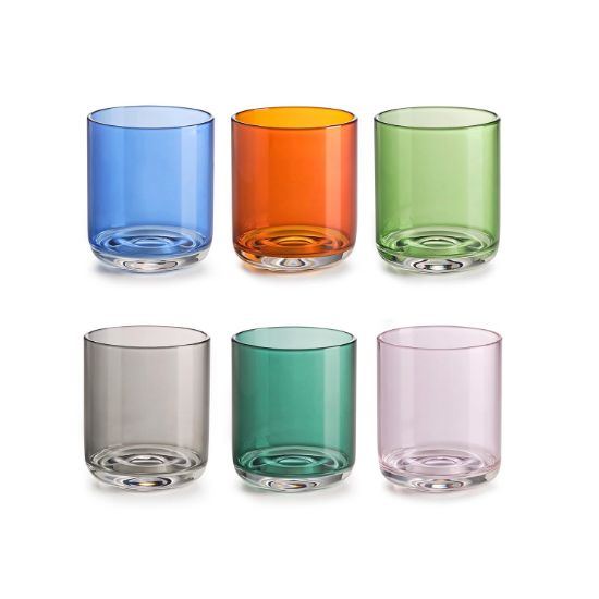Imagen de ELITE SET 6 TUMBLERS HIGH BOROSILICATE GLASS ASSOR